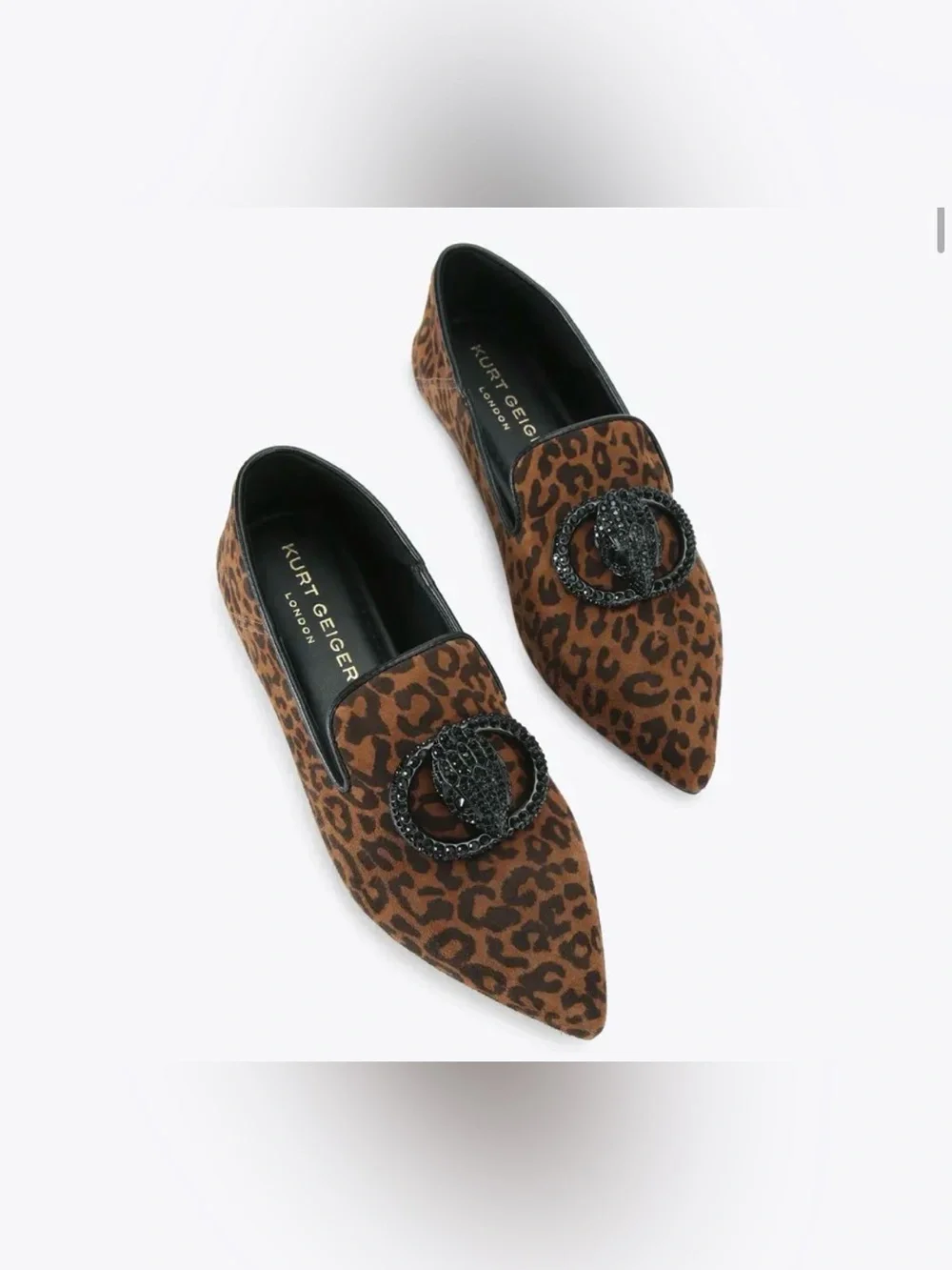 Leopard Print Women's Slip-On Loafer in Brown